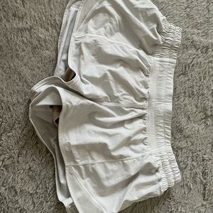 white lulu shorts
